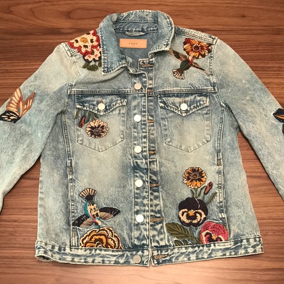 Blank NYC Embroidered Denim Jacket - Picture 2 of 7